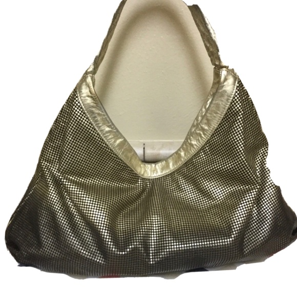 Chanel Ombre Gold Perforated Leather Hollywood CC Hobo Handbag Vintage (Trade) - Picture 11 of 15